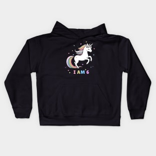 Magical Unicorn 6th Birthday T-Shirt – Celebrate Turning Six with Style! Kids Hoodie